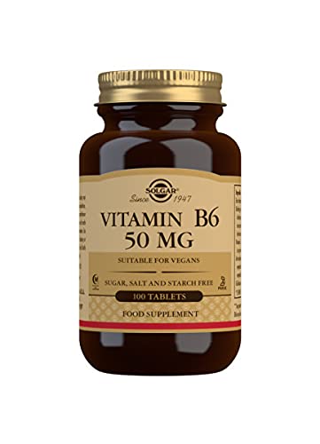 Solgar Vitamin B6 50 mg Tablets - Pack of 100