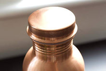 Load image into Gallery viewer, Kosdeg Copper Water Bottle 1 Liter / 34 Oz Extra Large - An Ayurvedic Pure Copper Vessel - Drink More Water, Lower Your Sugar Intake And Enjoy The Health Benefits Immediately
