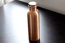 Load image into Gallery viewer, Kosdeg Copper Water Bottle 1 Liter / 34 Oz Extra Large - An Ayurvedic Pure Copper Vessel - Drink More Water, Lower Your Sugar Intake And Enjoy The Health Benefits Immediately
