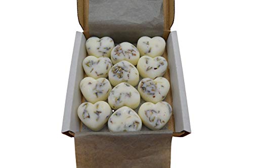 Handmade Lavender Highly Scented Wax Melts 12 Pack - Made with 100% Natural Soy Wax And High Quality Essential Oils