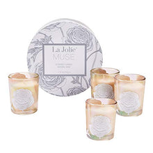 Load image into Gallery viewer, La Jolíe Muse Scented Candle Gift Set - Cedarwood, Jasmine Mint, Orange Cinnamon &amp; Aquamarine, 4 Soy Votive Glass Aromatherapy Candles，Gift for Women
