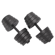 Load image into Gallery viewer, Mutiwill Unisex&#39;s 30Kg Adjustable Weight Lifting Dumbbell Barbell Bar &amp; Weights Set, Black, All
