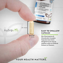 Load image into Gallery viewer, Glucosamine and Chondroitin Complex – 180 High Strength Capsules – Contributes to The Maintenance of Normal Immune System – with Vitamin C, Turmeric, Ginger and Rosehip – Made in The UK by Nutravita
