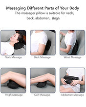 Load image into Gallery viewer, Back Massage Pillow with Heat Deep Shiatsu Massage for Back Neck and Shoulders Tissue Kneading Massager Fast Heating and Auto Shut Off, Use at Home and Office Gifts for Friends
