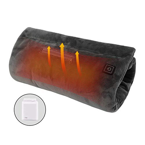 Hand Warmer Heating Pad with Power Bank Soft Flannelette Cloth Material Fast Heating USB Charging Has Automatic Power-Off Mode (Grey)