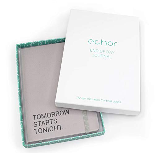 Echor ‘End Of Day’ Wellness Journal, A5 Self Care Notebook - Practise nightly gratitude, reflections and affirmations for mental health and stress relief