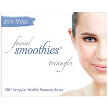 Load image into Gallery viewer, Facial Smoothies TRIANGLE Anti Wrinkle Strips/ 108 Anti Wrinkle Patches
