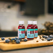 Load image into Gallery viewer, No.1 Living Kombucha Drink Health Shots - Blueberry, Elderberry &amp; Acai - 10 x 60ml Bottles - High Fibre, Live Cultures, Low Sugar, Vegan - Supporting Gut &amp; Brain Health
