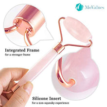 Load image into Gallery viewer, Original Jade Roller and Gua Sha Massage Tool - Jade Face Roller - Face Roller: 100% Natural Rose Quartz - Face Massager, Facial Roller for Skin, Eyes, Neck - Authentic, Durable, Noiseless Design
