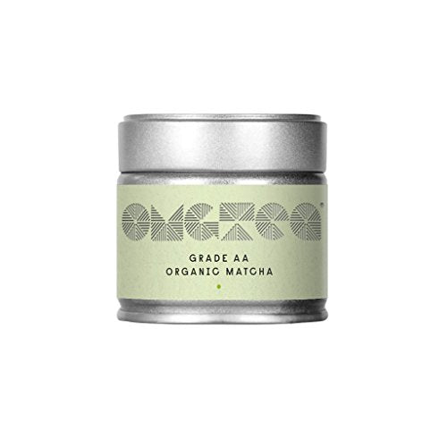 OMGTEA Organic Japanese Matcha Green Tea Powder Ceremonial Grade AA – 30g/30 Servings/OMGTea