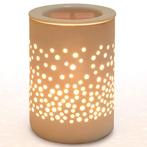 Bobolyn Ceramic Electric Oil Burner Wax Melt Burner Warmer Melter Fragrance Oil Burner for Home Office Bedroom Living Room Gifts