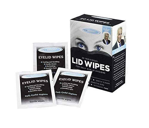 The Eye Doctor Eyelid Wipes – 20 x Single use lid Wipes for Eyes – Suitable for Sensitive Eyes, Detergent and Preservative Free Eye Wipes
