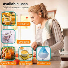 Load image into Gallery viewer, Lahuko Portable Blender Personal Mini Blender Ice Blender Juicer Cup for Juice Crushed-ice Smoothie Shake, Six Blades, USB Rechargeable, Waterproof Blender for Outdoors, Home, Office
