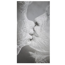 Load image into Gallery viewer, Create Idear Black &amp; White Love Kiss Abstract Art Canvas Painting Wall Art Picture Print Decoration 100cm X 60cm
