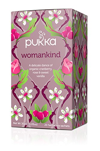 Pukka Womankind, Organic Herbal Tea with Shatavari, Cranberry & Rose Flower (4 Pack, Total 80 Tea bags)