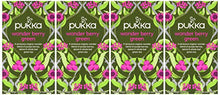 Load image into Gallery viewer, Pukka Wonder Berry Green, Organic Herbal Tea with Elderberry &amp; Blackcurrant (4 Pack, 80 Tea bags)
