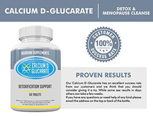 Load image into Gallery viewer, Calcium D-Glucarate 500mg- CDG for Estrogen Management, Cleanse, Menopause, Liver Detox, Prostate, Breast Health | 60 Tablets Cal D Glucarate Supplements
