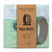 Load image into Gallery viewer, Myga Yoga Wheel for Yoga Poses and Backbends Inversions and Bridge Positions - Dharma Yoga Prop Wheel - Yoga Circle Roller for Pilates
