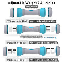 Load image into Gallery viewer, PANMAX Adjustable Dumbbells Weight Pair, 3-IN-1 Free Weights Dumbbell Set of 2 for Men Women Exercise &amp; Fitness, Non-Slip Rubber Hand, All-Purpose, Home, Gym, Office Outdoor Indoor Workout
