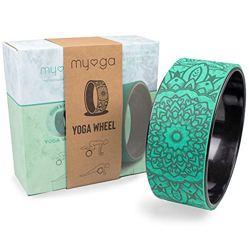 Myga Yoga Wheel - PU Alignment Wheel for Core Exercise, Back Bend
