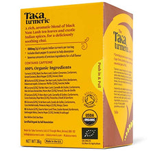 Load image into Gallery viewer, Taka Turmeric Tea, Organic Masala Chai, Individually Wrapped Turmeric Chai Tea Bags, High Dose of Turmeric, Certified Organic by Soil Association (1 x Carton (15 Tea Bags))
