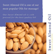 Load image into Gallery viewer, Absolute Aromas Sweet Almond Oil 500ml - Pure, Natural, Cruelty-Free. Vegan, No GMO - Massage Base Oil and Moisturiser for Hair, Skin, Face and Nails
