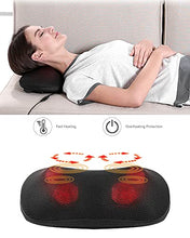 Load image into Gallery viewer, Back Massage Pillow with Heat Deep Shiatsu Massage for Back Neck and Shoulders Tissue Kneading Massager Fast Heating and Auto Shut Off, Use at Home and Office Gifts for Friends

