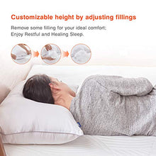 Load image into Gallery viewer, Sweetnight Pillows Pack of 2 Luxury Bed Pillows for Neck Pain Sufferers-100% Cotton Fabric Anti Snore &amp; Anti Allergy, Soft Hotel Quality Pillows for Back Stomach and Side Sleepers(2 Pack, 48 x 74 cm)
