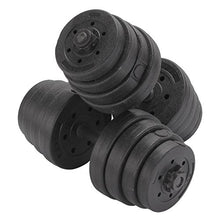 Load image into Gallery viewer, Mutiwill Unisex&#39;s 30Kg Adjustable Weight Lifting Dumbbell Barbell Bar &amp; Weights Set, Black, All
