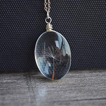 Load image into Gallery viewer, Dandelion Make a Wish Real Flowers Pendant 925 Sterling Silver Necklace
