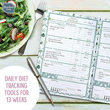 Load image into Gallery viewer, Boxclever Press Food Journal. 13 Week Food Diary Compatible with Slimming World, Weight Watchers &amp; Other Diet Plans. Weight Loss Diary with Tracking Tools, Food Planner Diary &amp; More (Sage)
